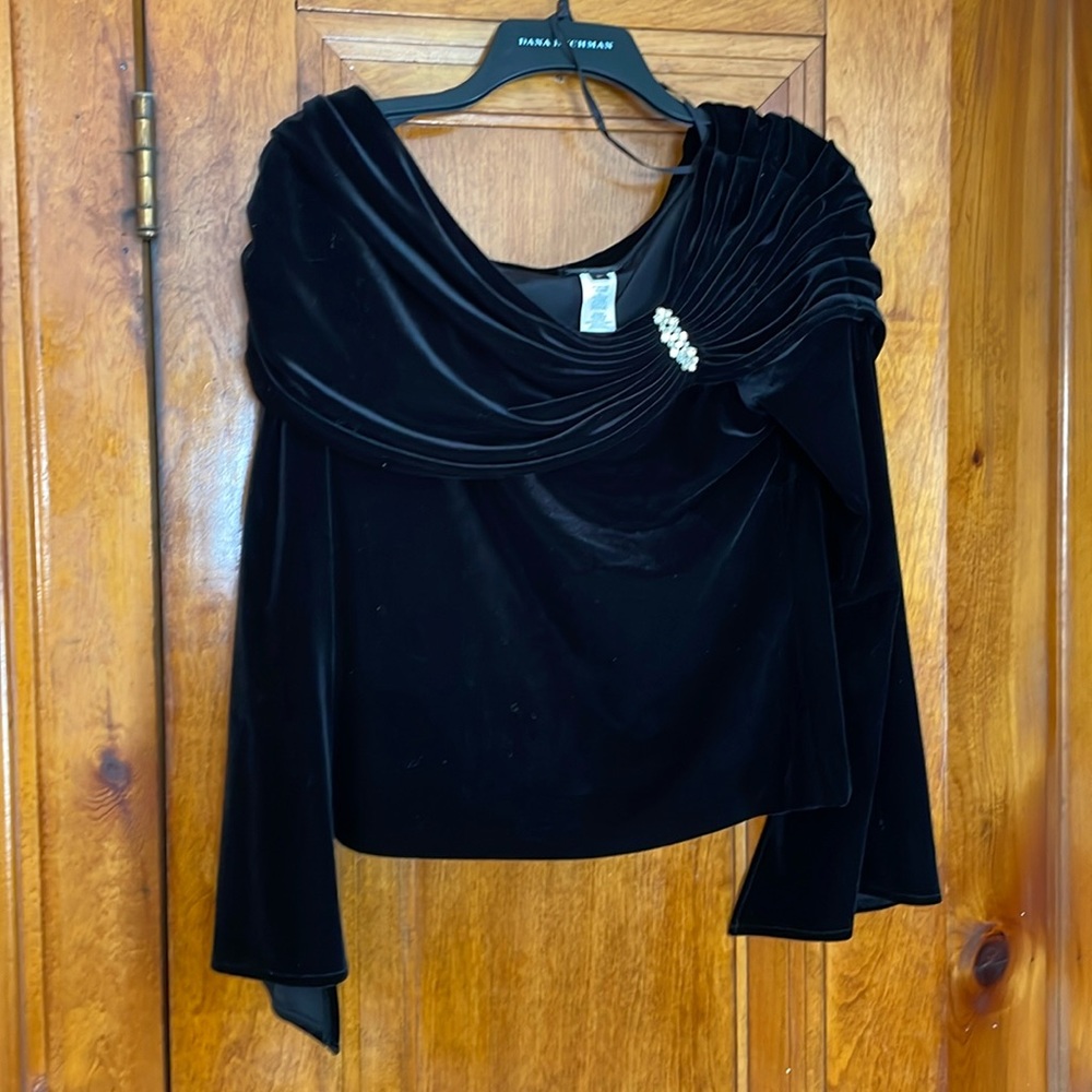 Velvet formal blouse